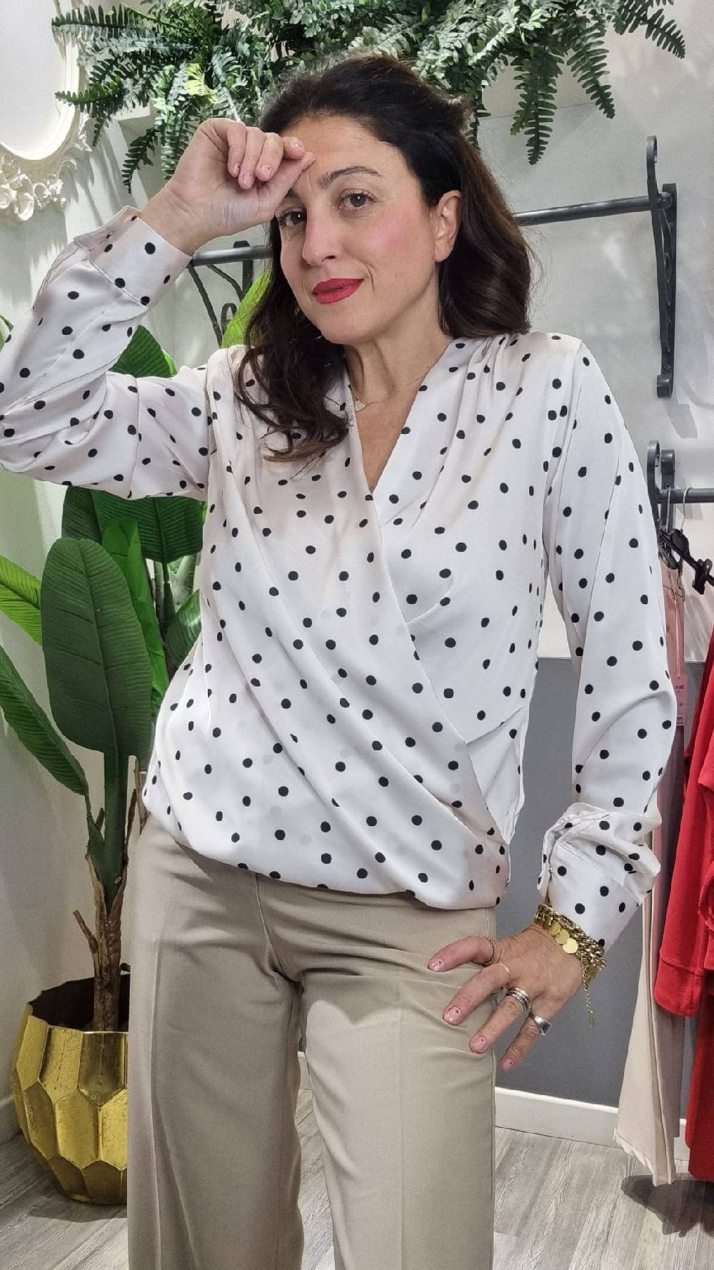 Le Chicche Blusa Incrocio Fantasia Affare Del Giorno