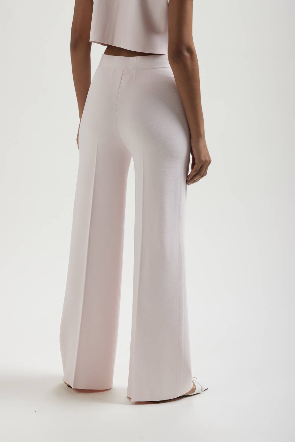 Kangra Cashmere Pantalone Palazzo In Punto Milano In Saldo