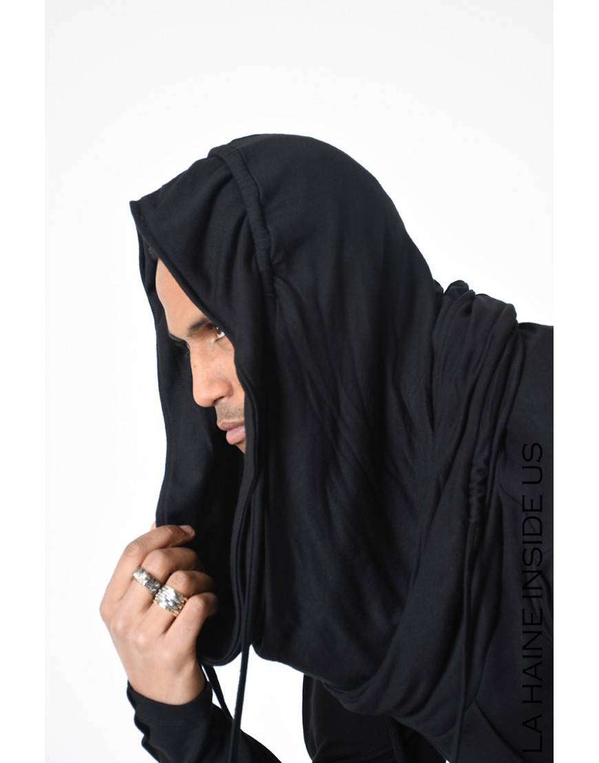 La haine inside us 4M LW565 MAGLIA UNISEX U Nero Saldi Di Fabbrica