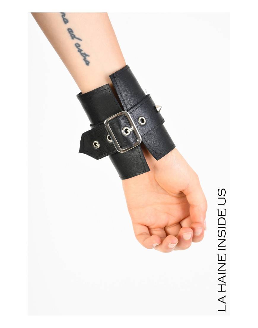 La haine inside us 8B LW771 BRACCIALE Nero In Saldo