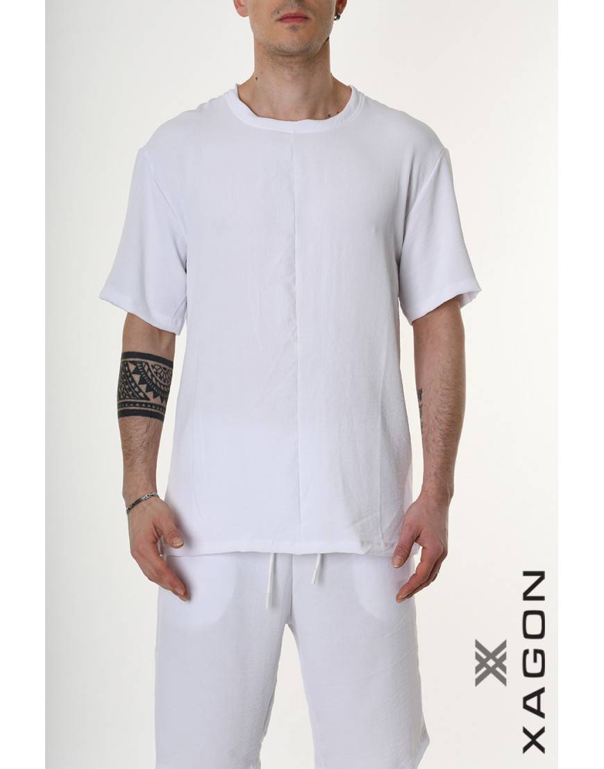 La haine inside us T-SHIRT MD0001 Bianco Vendita Economica