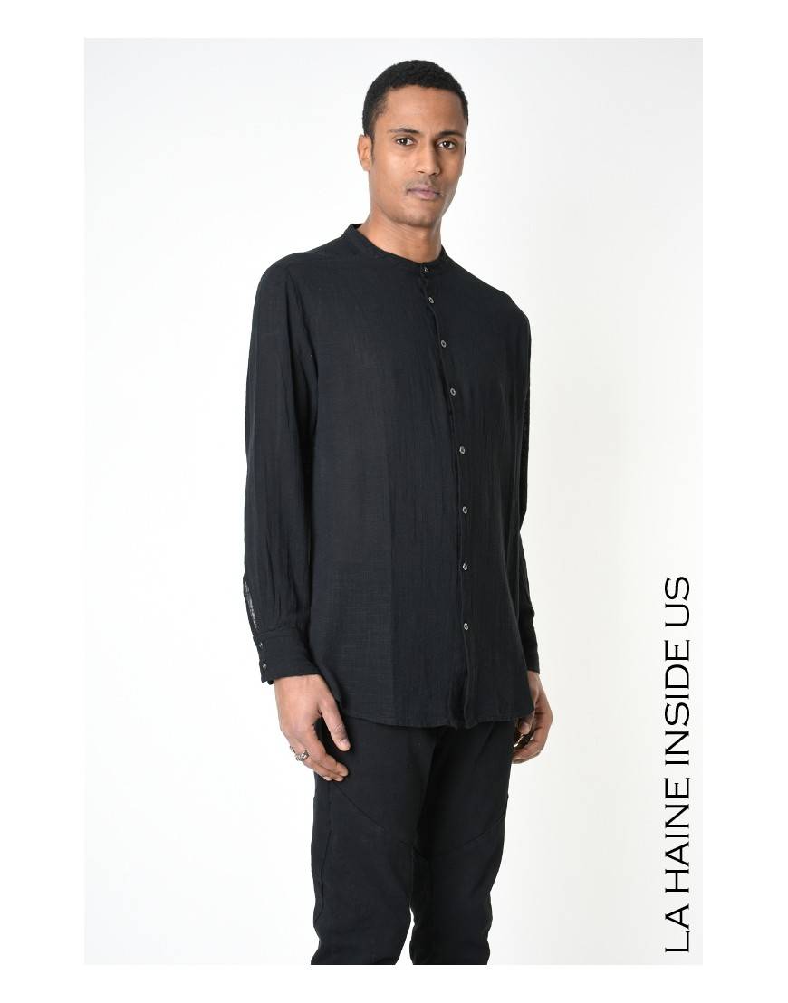 La haine inside us 3V LM118 CAMICIA Nero Negozi Online