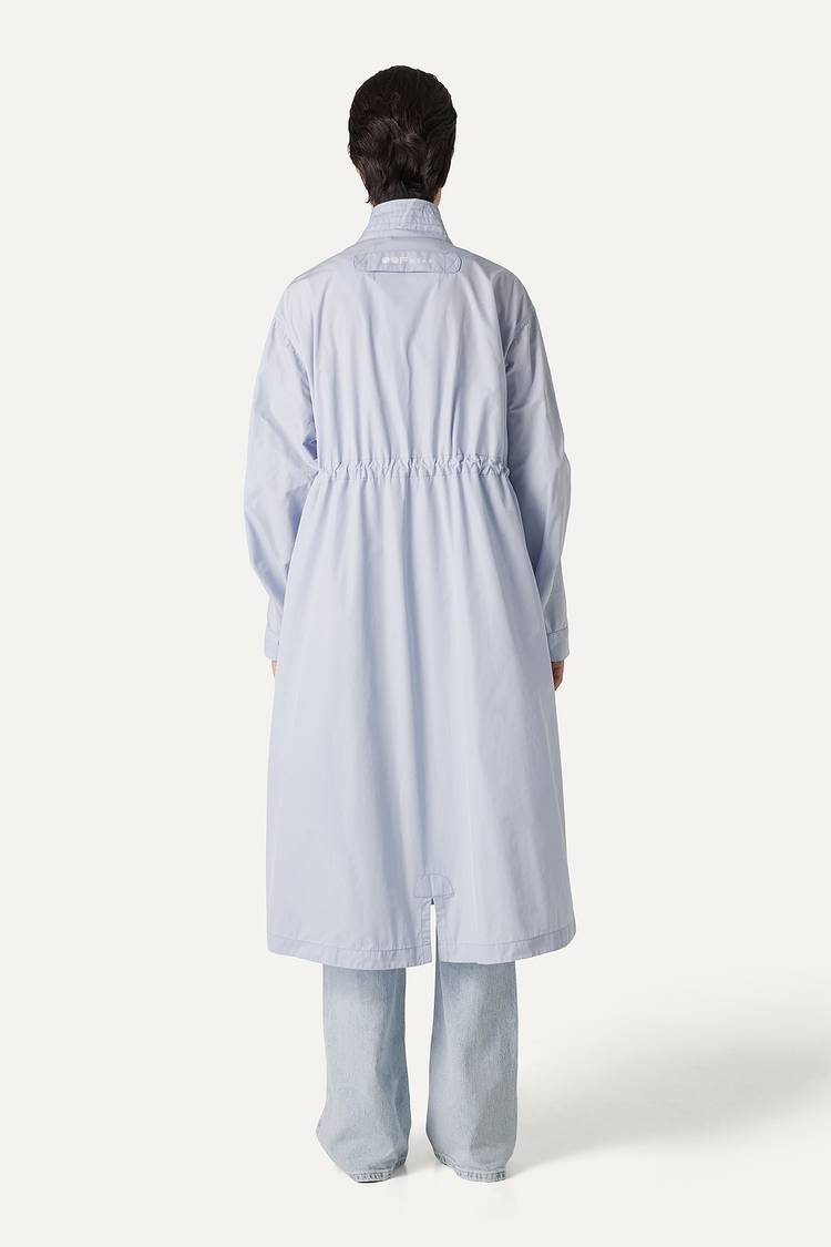 Oof Wear PARKA LUNGO OVER IN NYLON MEMORY 9211 - GHIACCIO Novità