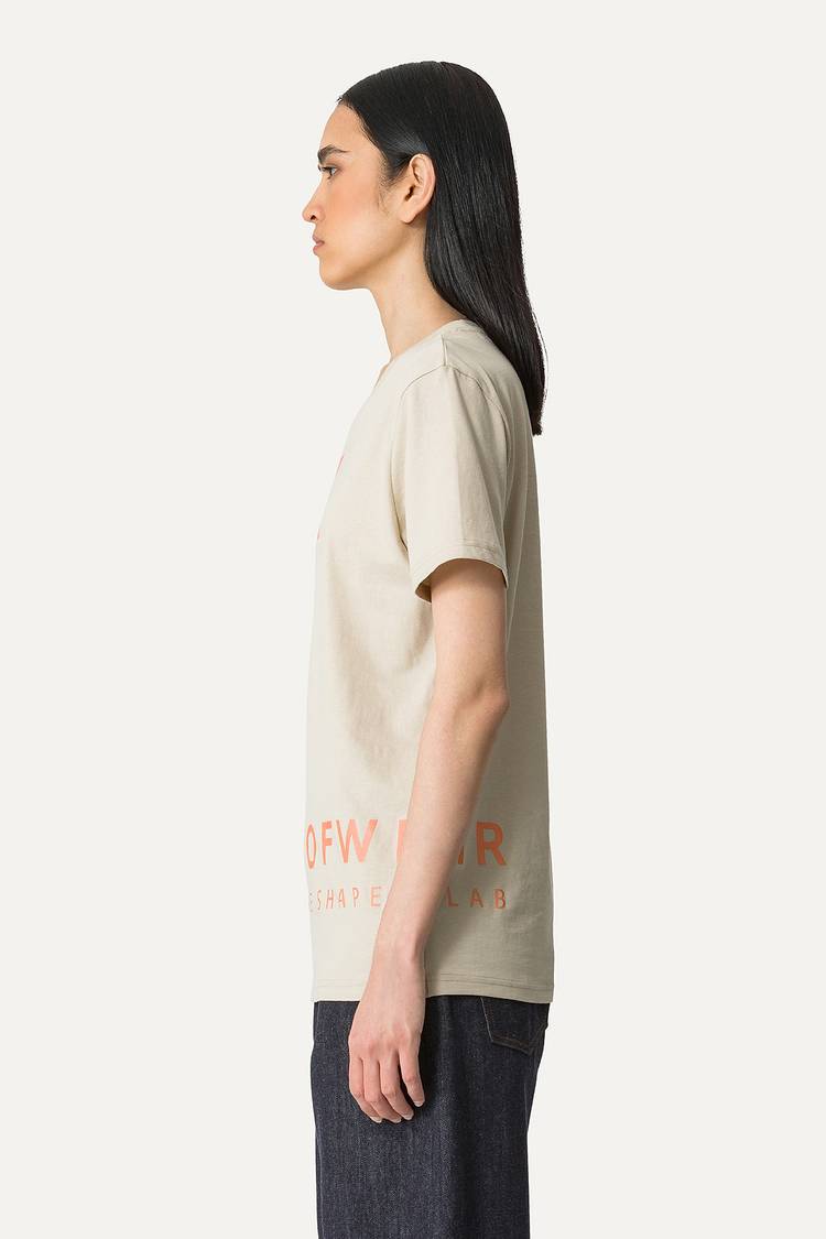 Oof Wear T-SHIRT IN COTONE CON LOGO - SABBIA Nuova