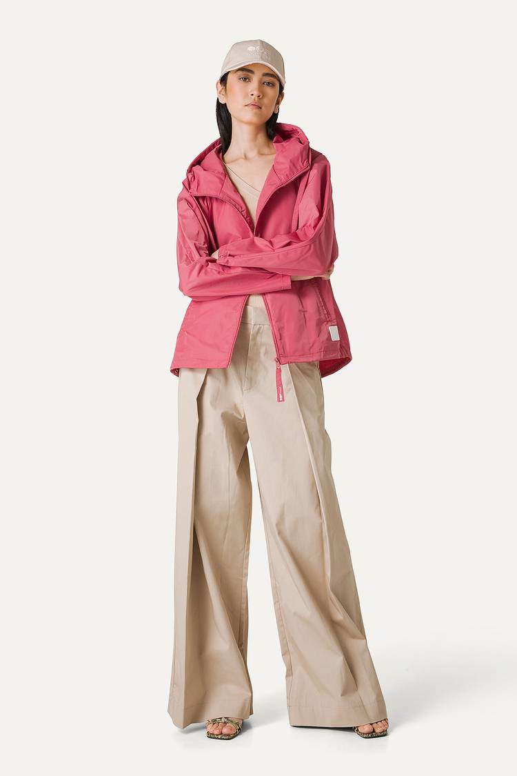 Oof Wear GIACCA CORTA IN NYLON MEMORY CON ARRICIO SULLA SCHIENA 9139 - ROSA ANTICO Offerta