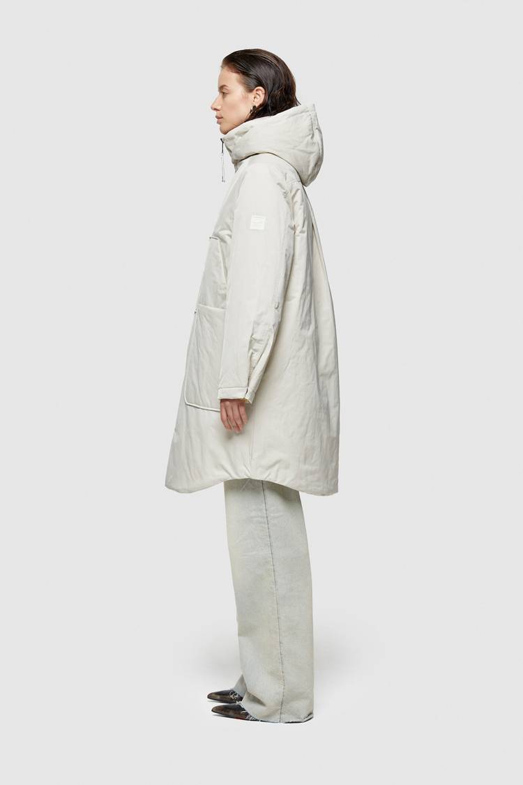 Oof Wear PARKA LUNGO 9094 IN NYLON MEMORY - PANNA Outlet