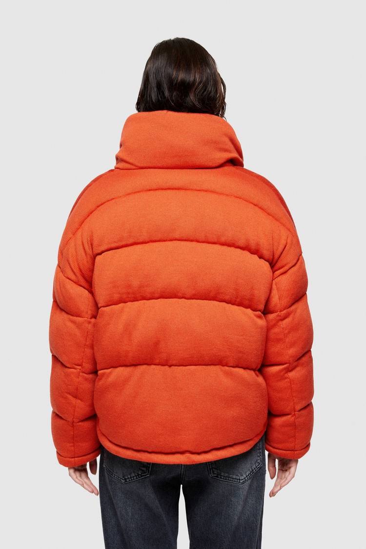 Oof Wear GIACCA CORTA 9270 IN TESSUTO MAGLIA IMBOTTITO - ARANCIO Saldi