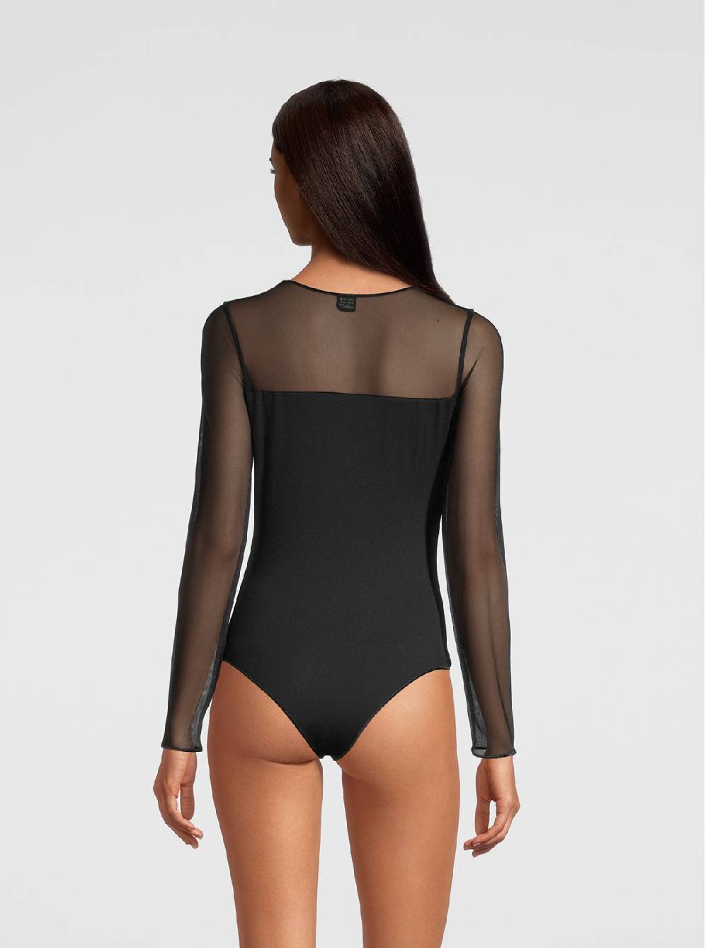 Oscalito Body maniche lunghe con inserto macramè 1388 Prezzo Ridotto