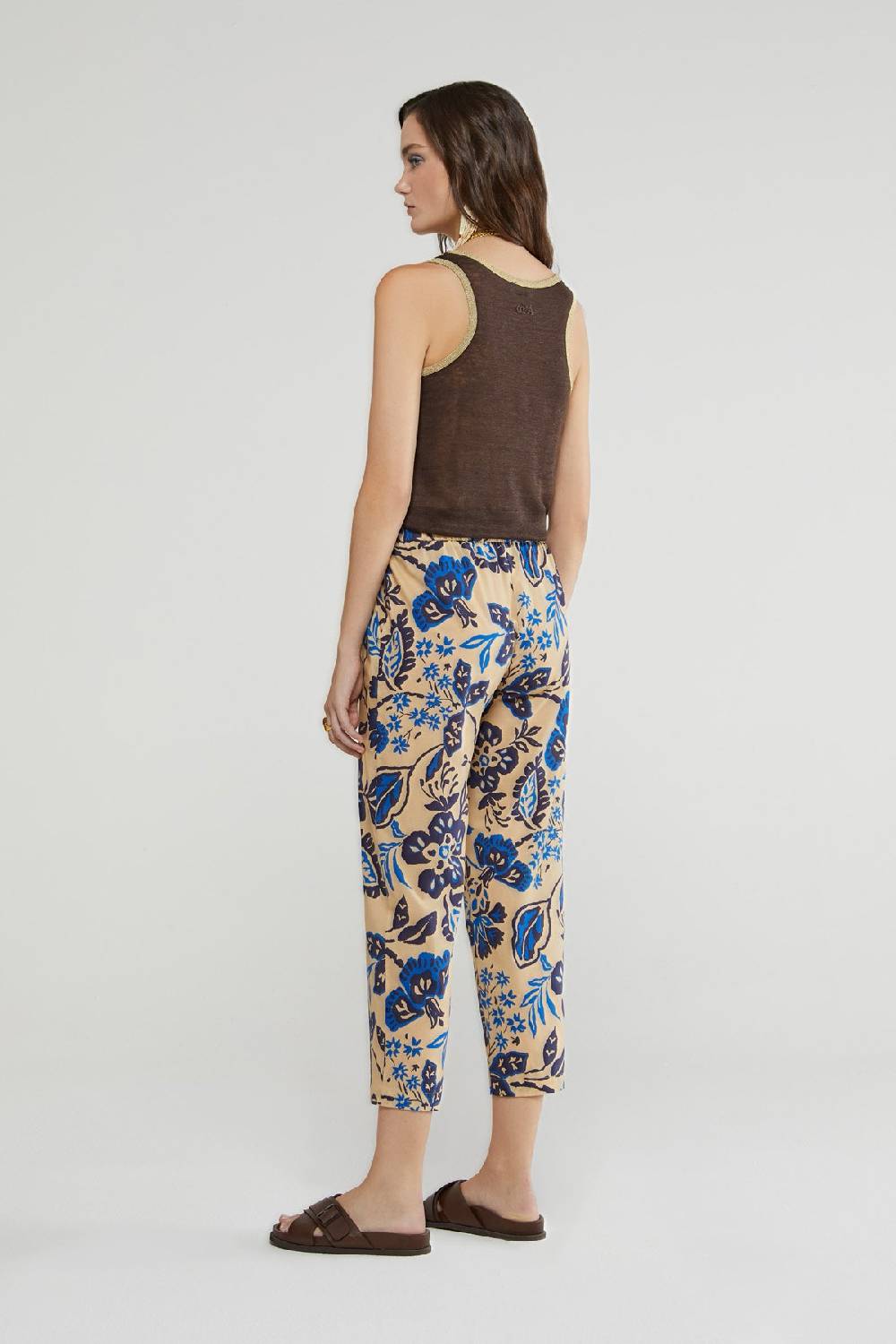ottod'Ame Cotton ankle length trousers Spedizione Gratuita