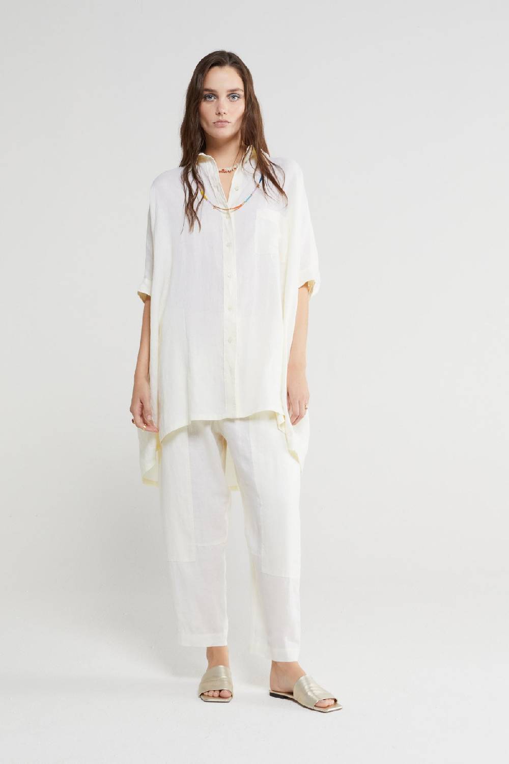 ottod'Ame Linen oversized shirt Offerta