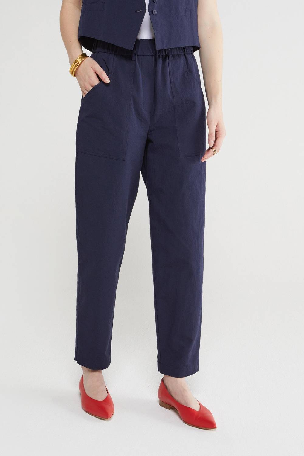 ottod'Ame Linen blend trousers Saldi Di Fabbrica