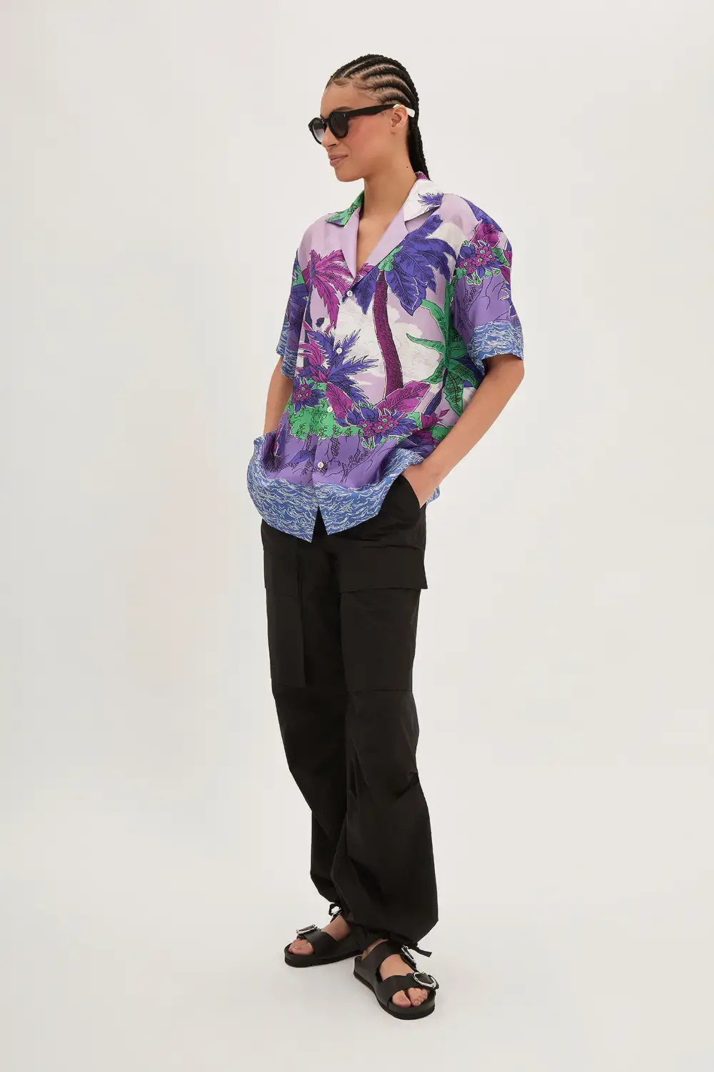 P.A.R.O.S.H. CAMICIA PALME IN TWILL Fino Al -60%