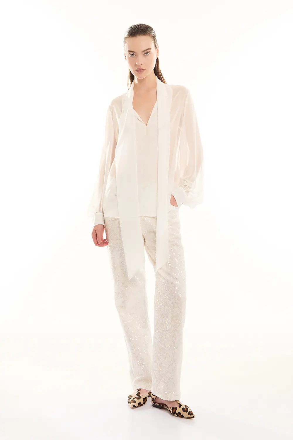 P.A.R.O.S.H. BLUSA MANICHE LUNGHE Vendita Calda