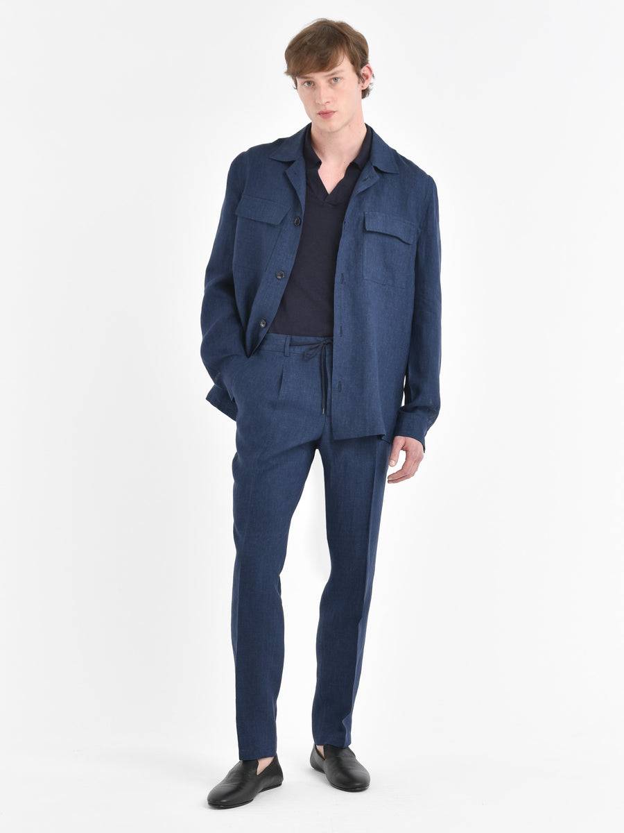 Paoloni Overshirt lino delavè Vendita