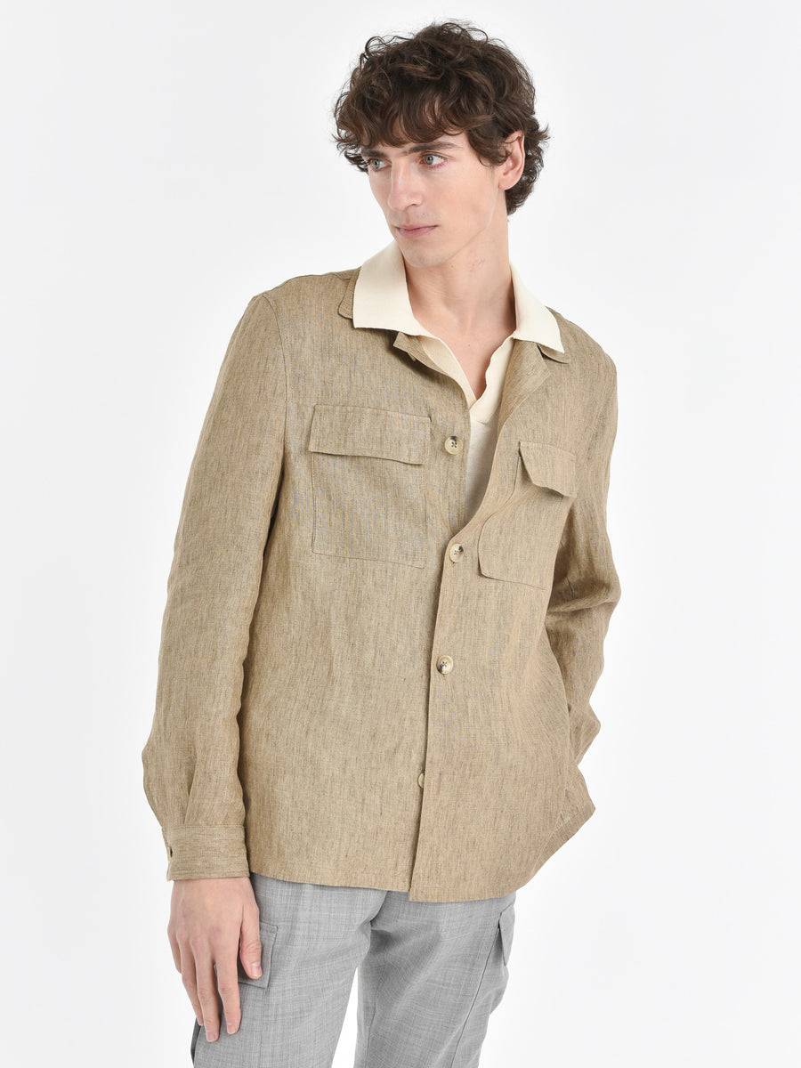 Paoloni Overshirt lino delavè Promozione