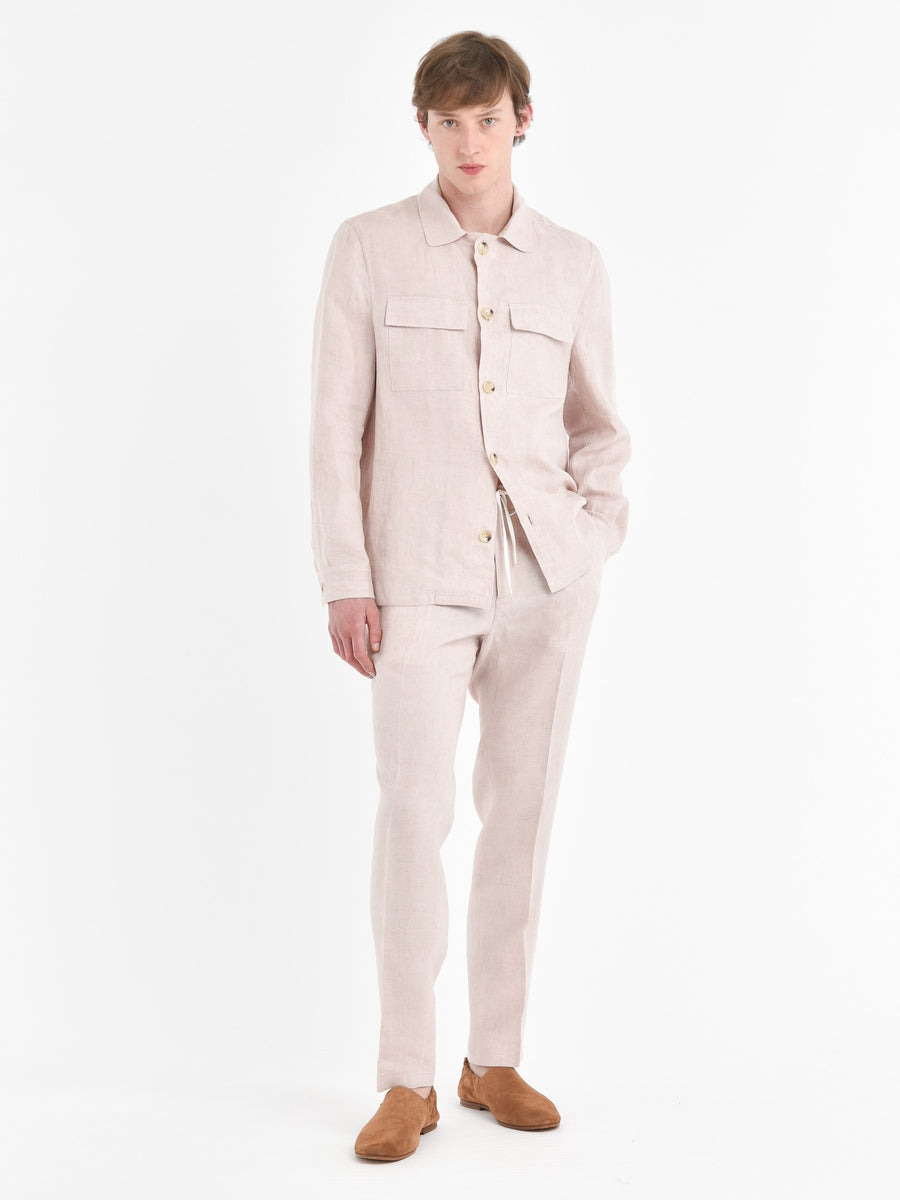 Paoloni Pantalone jogging lino delavè Fino Al -60%