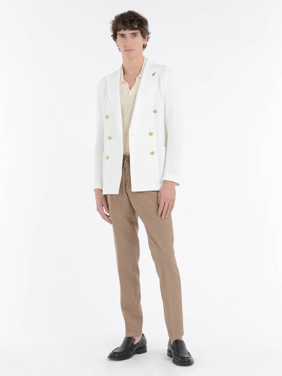 Paoloni Giacca maglia doppio petto cotone Moda