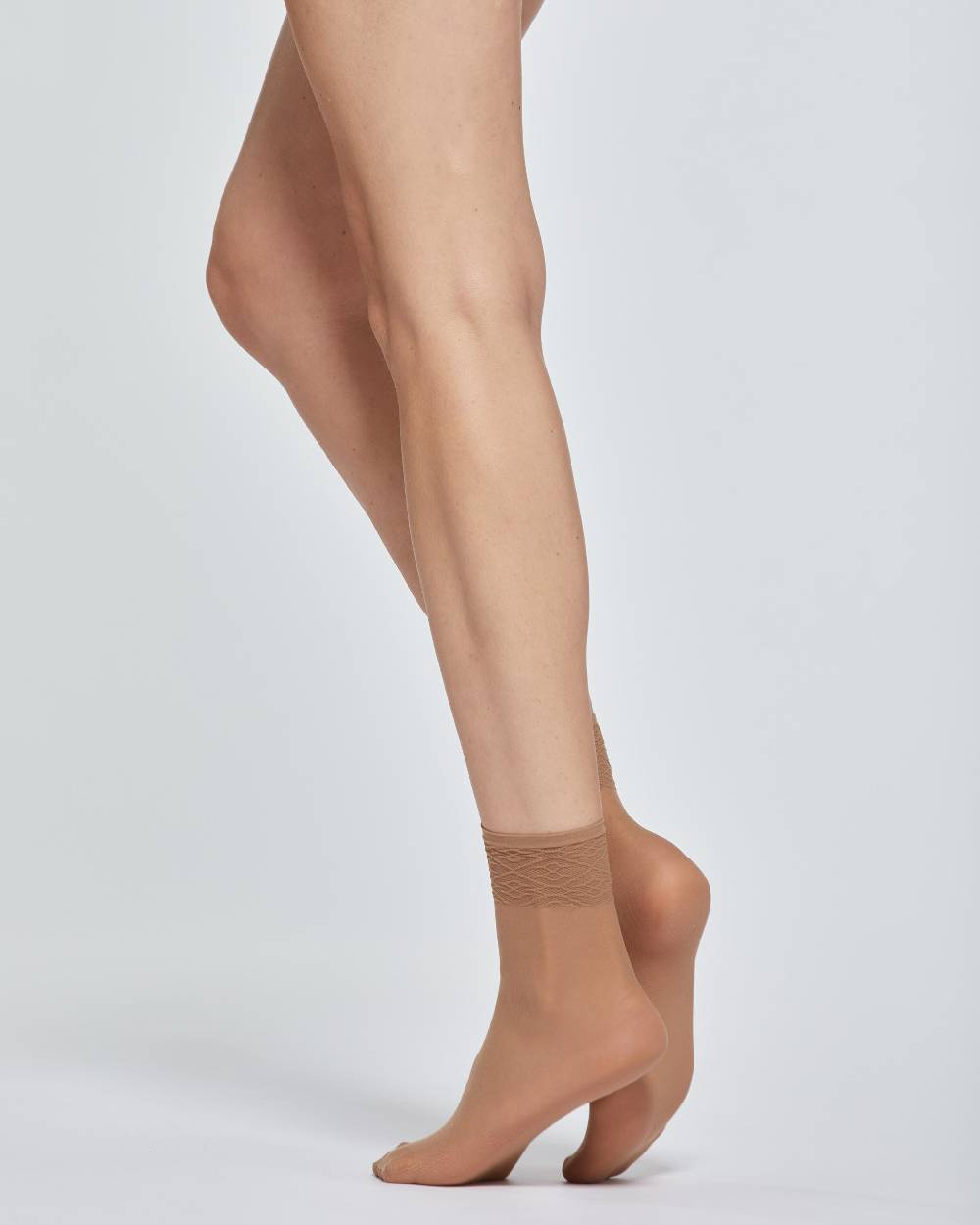 Pompea CALZA CORTA LADY VELATA CON BORDO IN PIZZO x2 Vendita