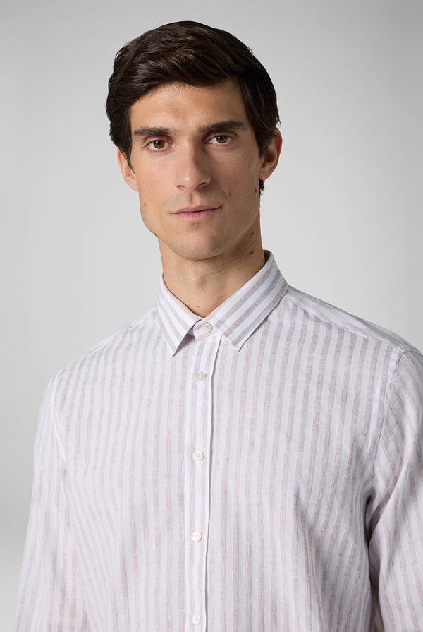 Pull Pal Zileri Camicia a macro righe bianche e azzurre Novità