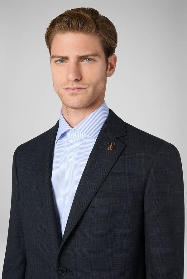 Pull Pal Zileri Abito Palladio in lana stretch con motivo Principe di Galles Economico