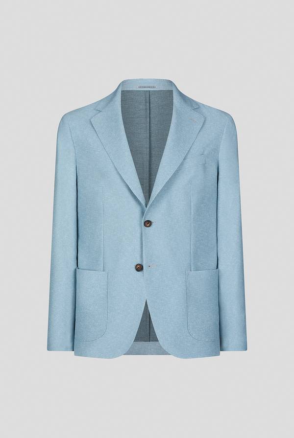Pull Pal Zileri Giacca Effortless in jersey stampato Italia