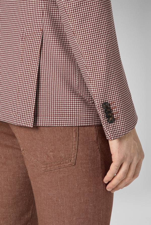Pull Pal Zileri Giacca Effortless in jersey con motivo pied de poule Qualità