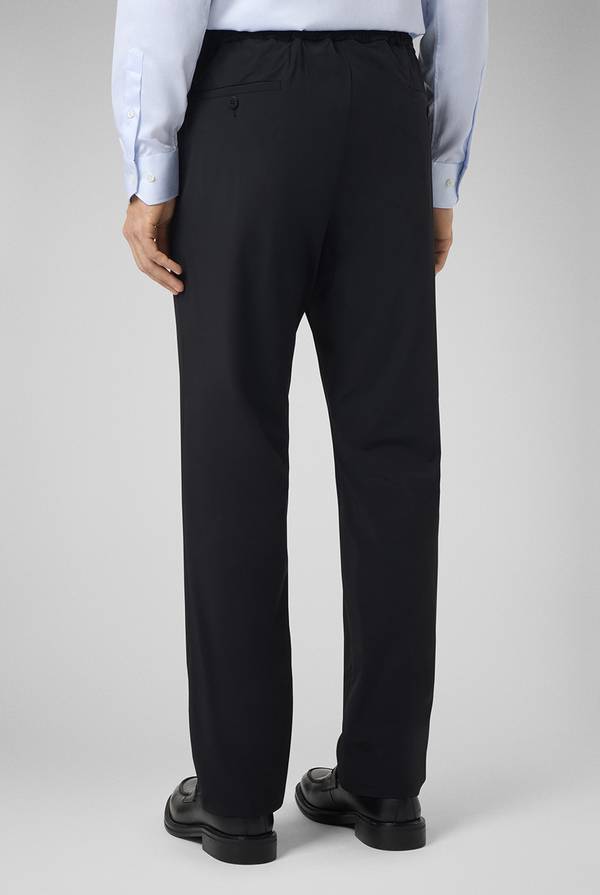 Pull Pal Zileri Pantaloni in pura lana con coulisse regolabile Sconto