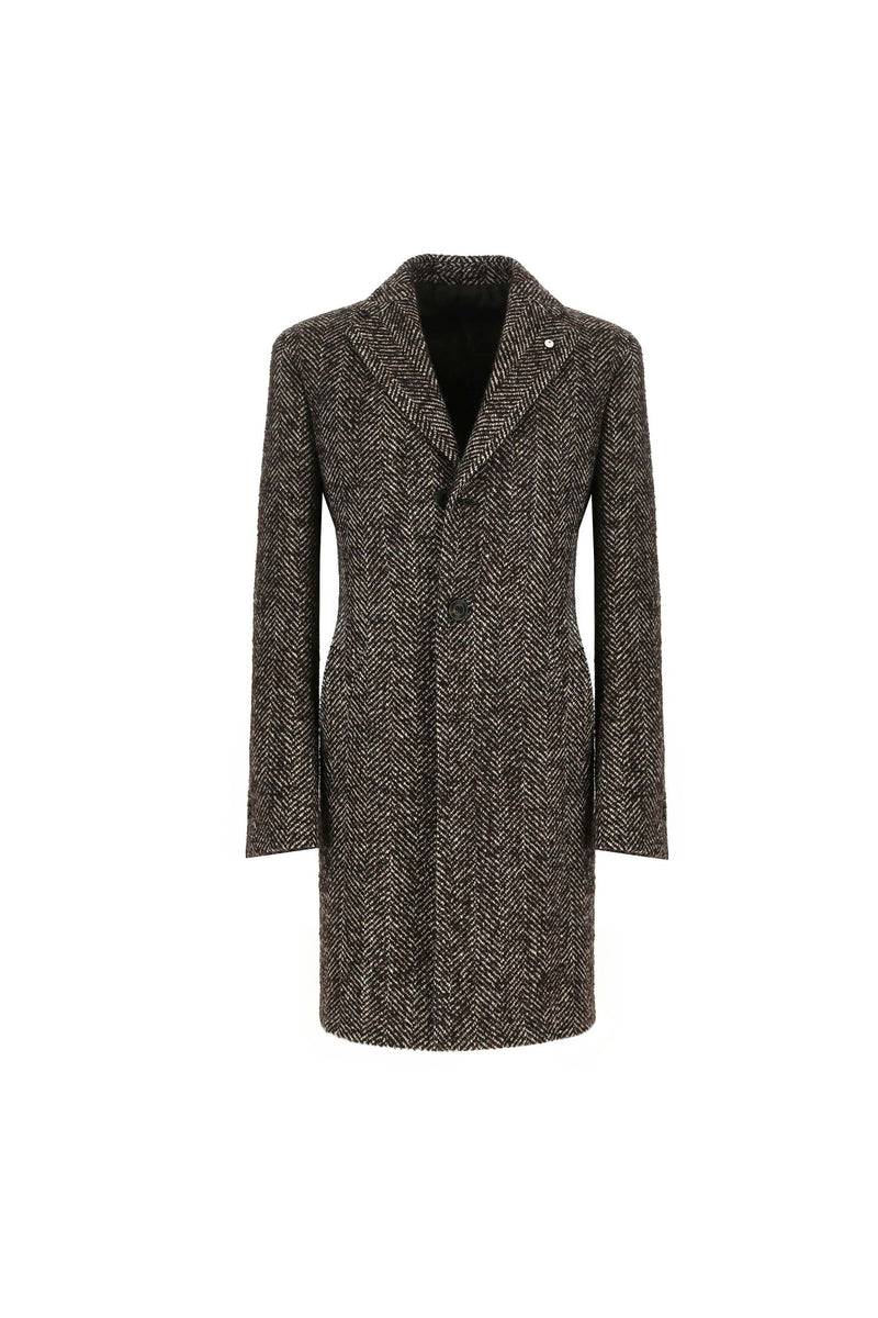 ﻿Lubiam Cappotto monopetto marrone Cappotto monopetto marrone Shopping Online