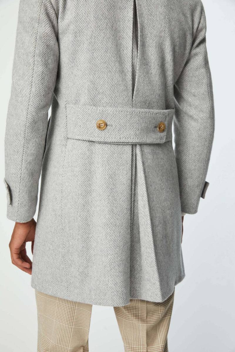 Lubiam Cappotto Chesterfield in jersey grigio chiaro Cappotto Chesterfield in jersey grigio chiaro Hotsell