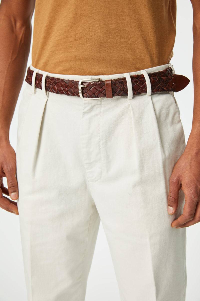 Lubiam Cintura in cuoio intrecciata bufalo Cintura in cuoio intrecciata bufalo Moda