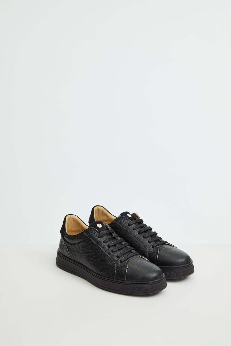 Lubiam Sneaker retro-tennis nero Sneaker retro-tennis nero Nuovo