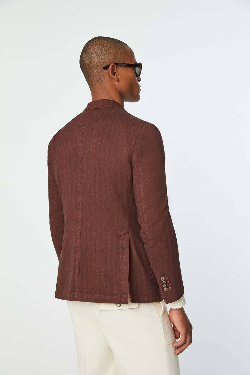 Lubiam Giacca JACK slim tinto capo marrone Giacca JACK slim tinto capo marrone Fino Al -60%