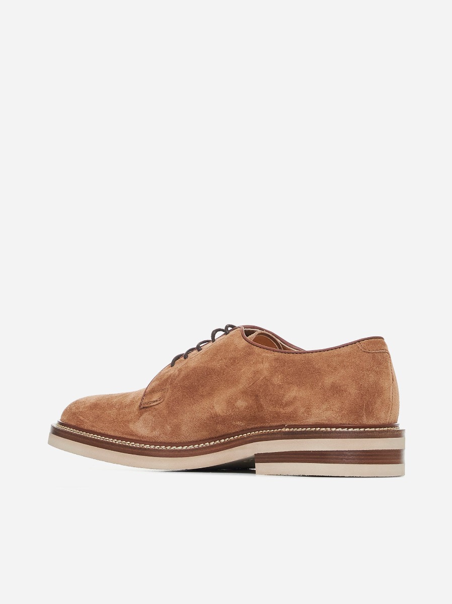 BRUNELLO CUCINELLI Derby in suede Italia