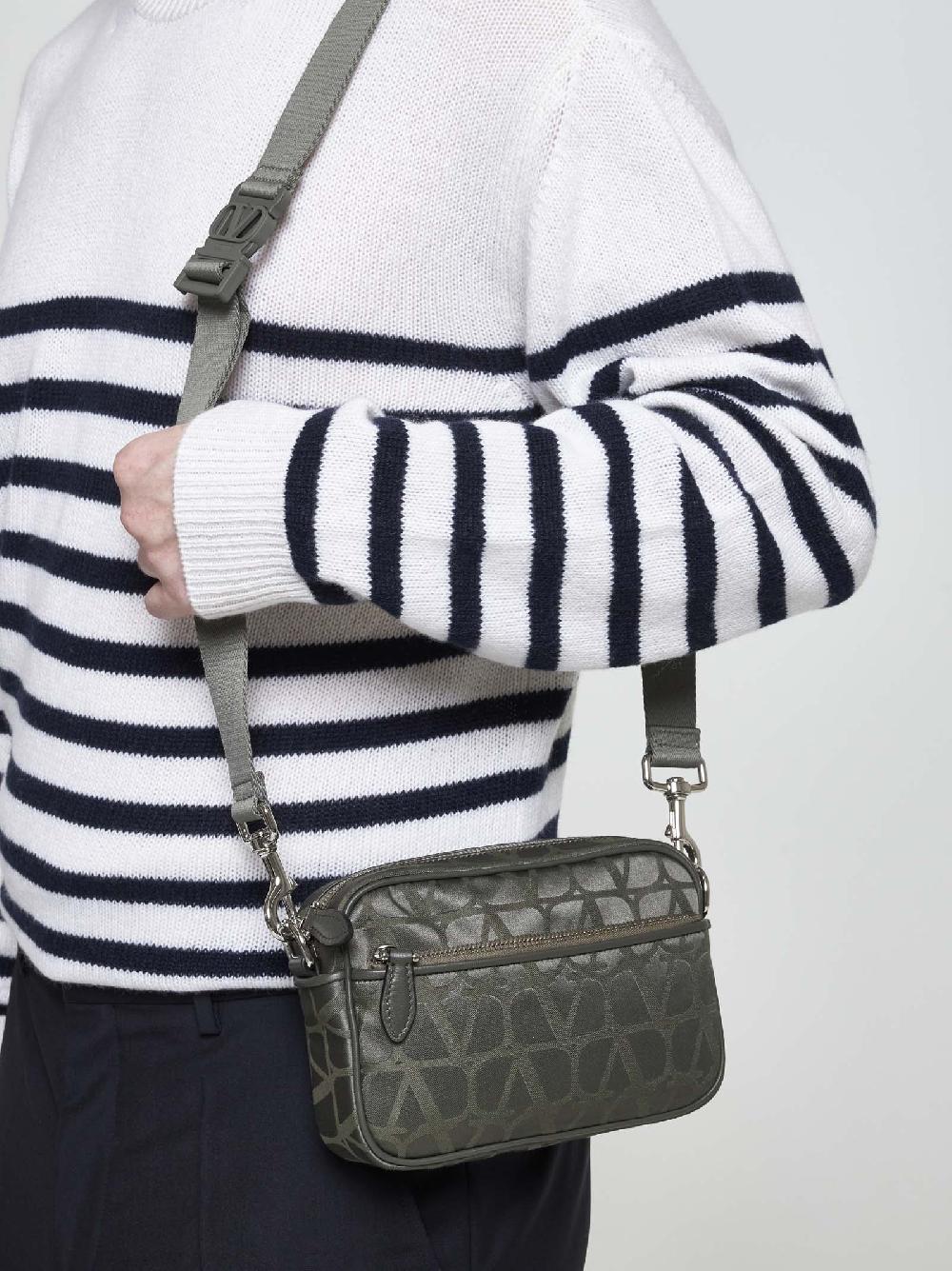 VALENTINO GARAVANI Borsa crossbody in tessuto Toile Iconographe Pezzi Unici