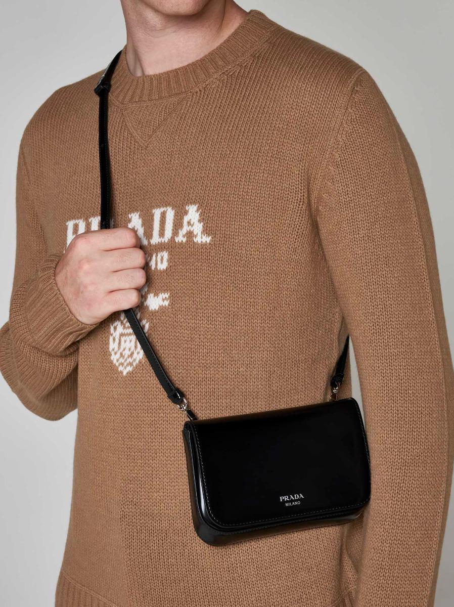 PRADA Borsa a tracolla in pelle Negozi Online