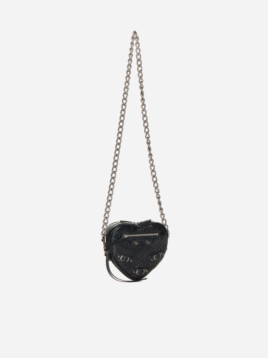 BALENCIAGA Borsa Cagole Heart Mini in pelle Spedizione Gratuita