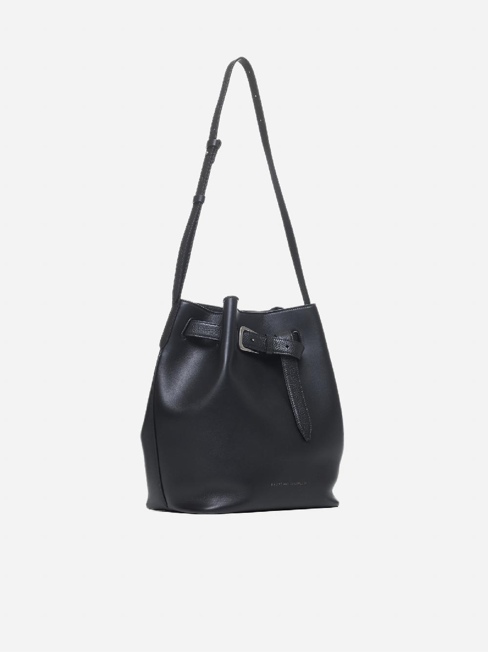 BRUNELLO CUCINELLI Borsa a secchiello in pelle Italy