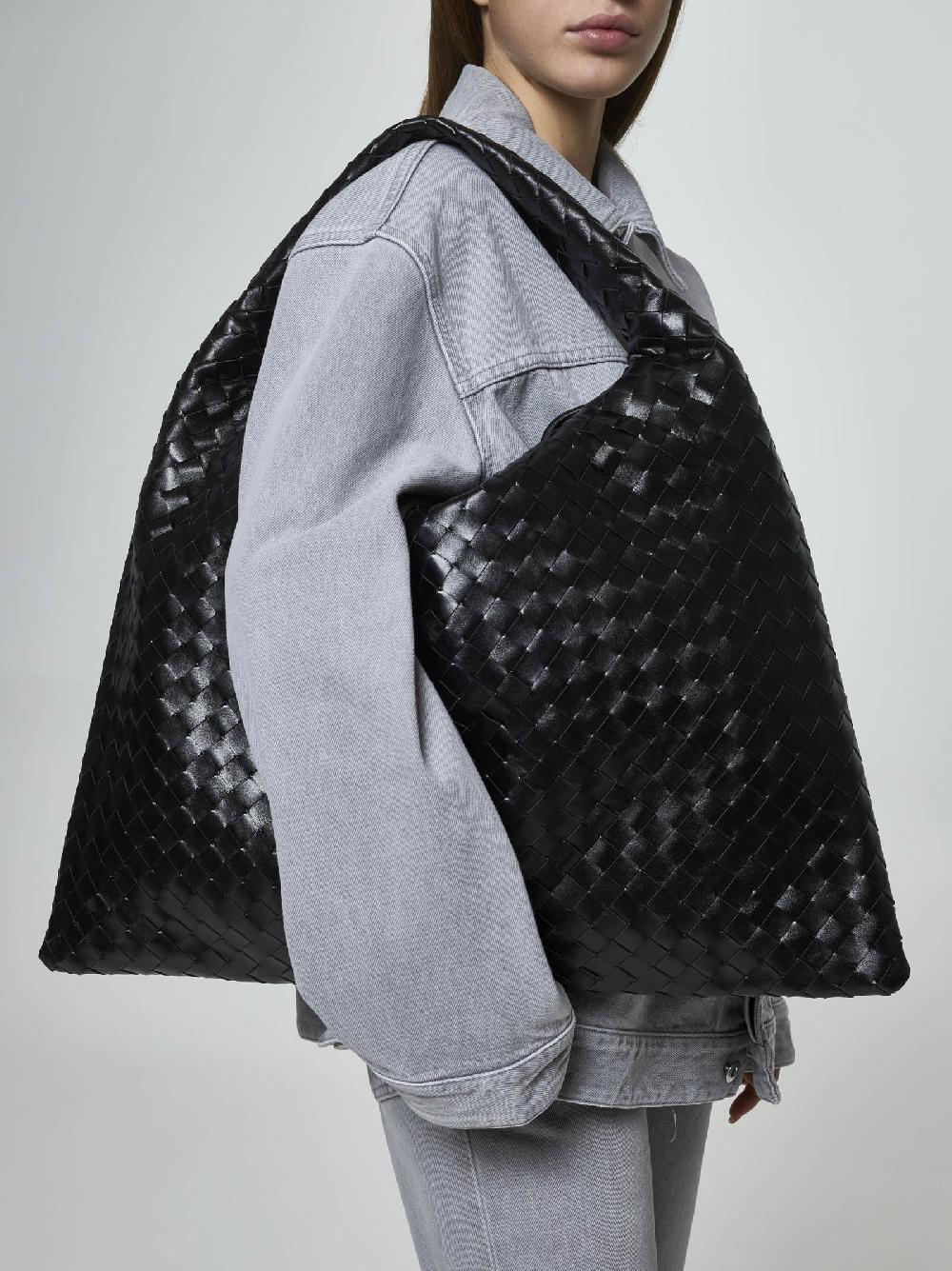 BOTTEGA VENETA Borsa Hop grande in pelle Intrecciato Prezzo Ridotto