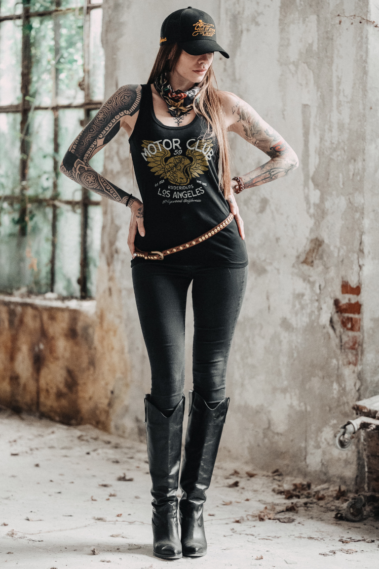 Rude Riders Canotta Donna Motor Brigade Nera Online