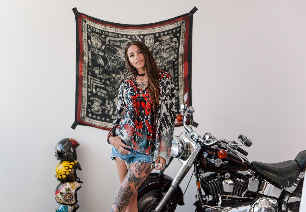 Rude Riders Shirt Donna Roses Offerte