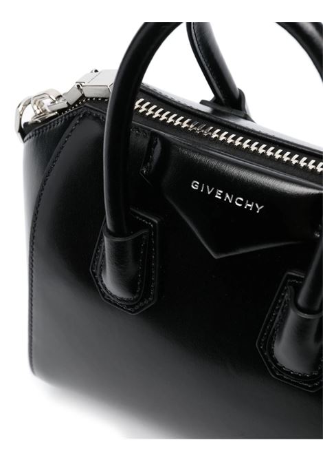 GIVENCHY Borsa Antigona Piccola In Pelle Fiore Nera - GIVENCHY In Saldo