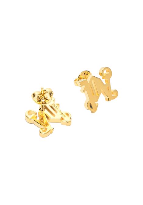 PALM ANGELS Orecchini Monogram Oro - PALM ANGELS 2025