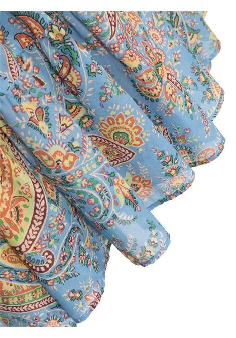 ETRO KIDS Abito Smanicato Azzurro Con Motivo Paisley - ETRO KIDS Saldi Di Fabbrica