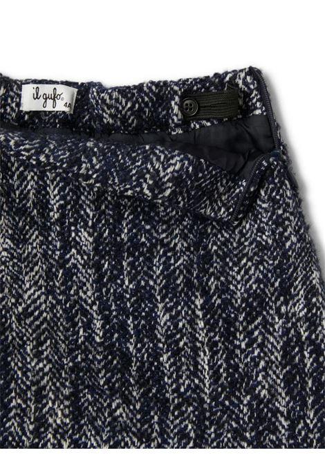 IL GUFO Gonna In Tweed Blu - IL GUFO Negozio