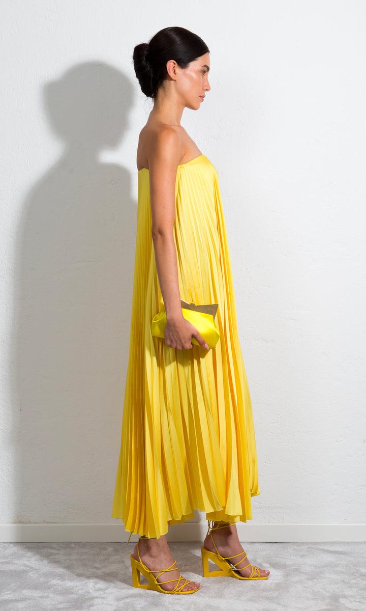 Sara Battaglia Plissé Dress Convenienza