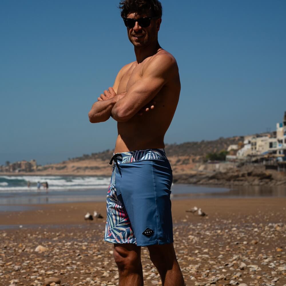 Seay / Boardshort Blu Bamboo Nuova