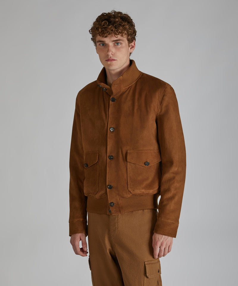 Slowear Bomber in pelle scamosciata Affare Del Giorno