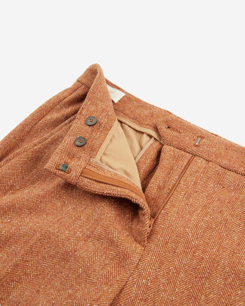 Slowear Pantalone regular in chevron di misto lana Sottocosto
