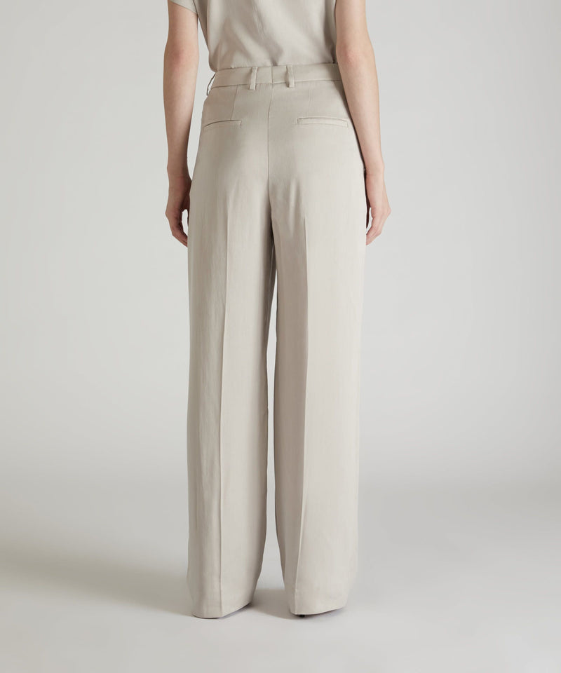 Slowear Pantalone wide fit in lyocell Sconto