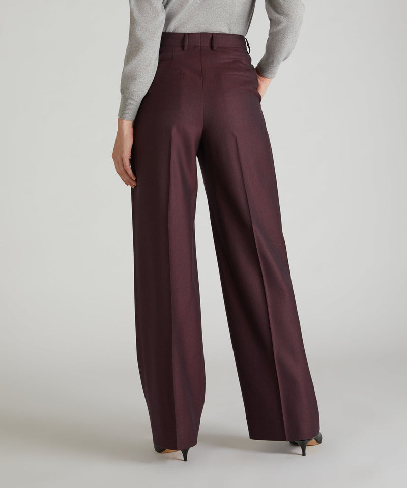 Slowear Pantalone wide fit in flanella Offerta